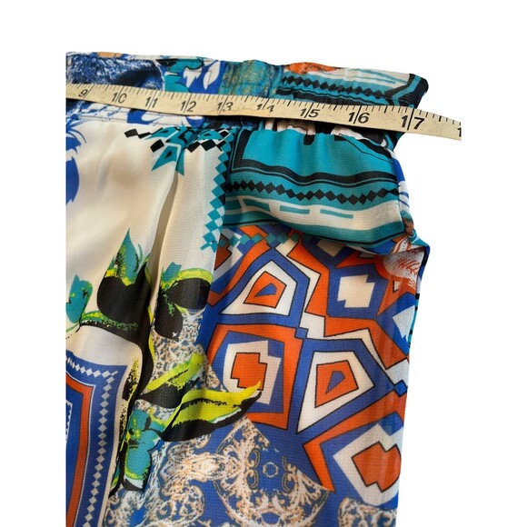 Jealous Tomato Pants Palazzo High Waist Wide Leg Patchwork‎ Boho Flowy Resort M - Picture 7 of 12